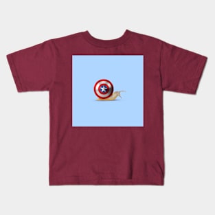 capitan america surrealism Kids T-Shirt